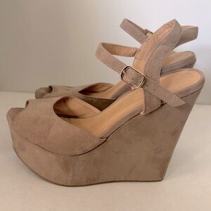 Suede Wedge heels